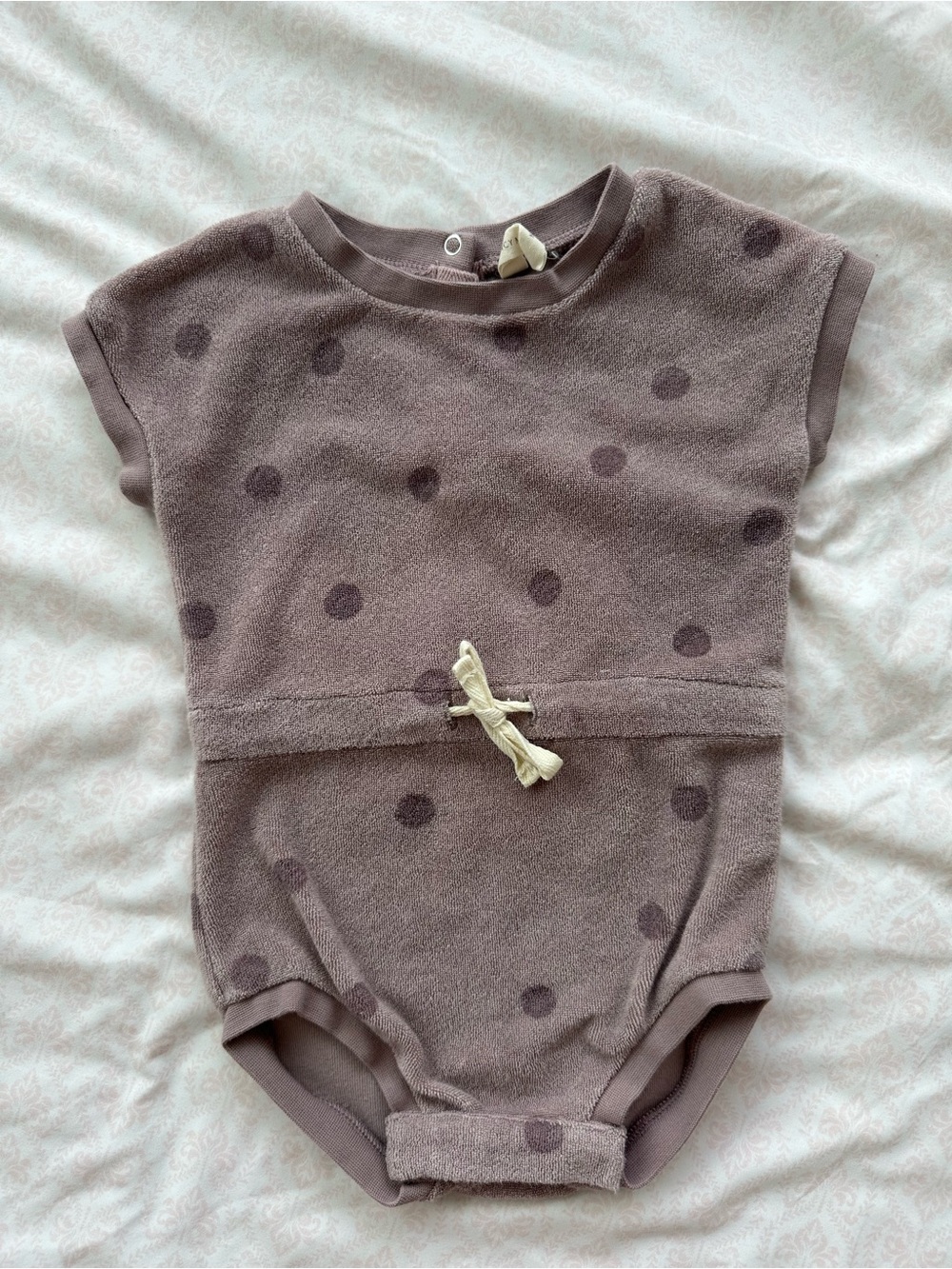 Quincy Mae Kids Terry Cloth Romper